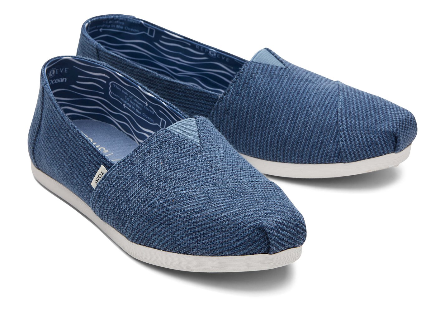 Toms Alpargata REPREVE Our Ocean® Espadrille Blue - Womens - 95026-NEZM